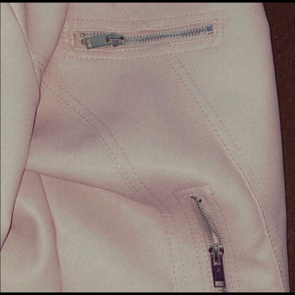 Medium size SHEIN pink leather jacket